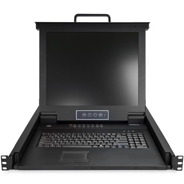 High-Performance 16-Port Rackmount KVM Console with 17-Inch LCD Monitor for Server Management