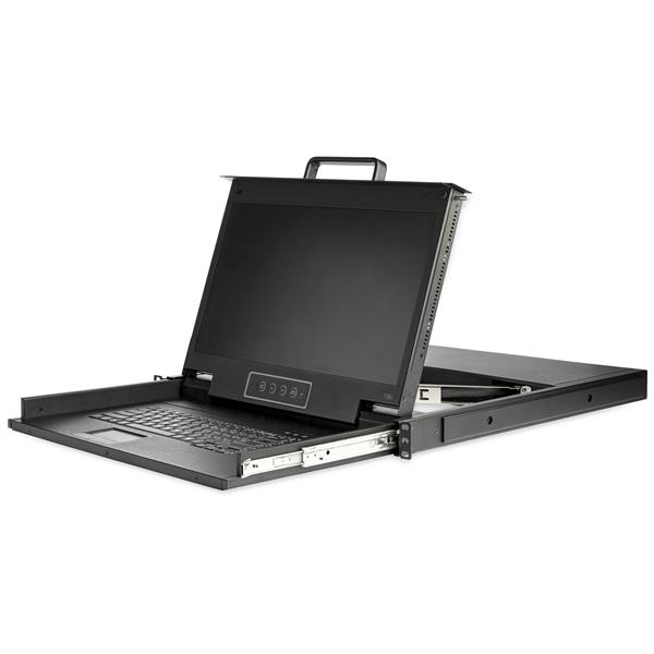 High-Definition 1U 17" Rackmount KVM Console with VGA, Keyboard & Touchpad - Smartfox AU