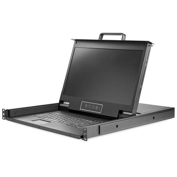 High-Definition 1U 17" Rackmount KVM Console with VGA, Keyboard & Touchpad - Smartfox AU