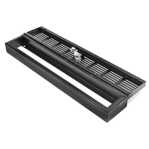 2U locking security panel for 19" rack mount, provides protection and cooling for server equipment with easy access.