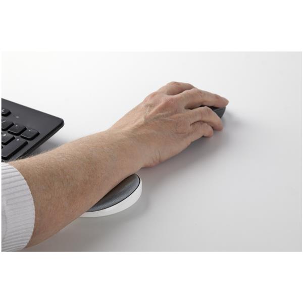 Ergonomic Sliding Wrist Rest with cushioned support for mouse use, promoting wrist comfort and productivity at the office.
