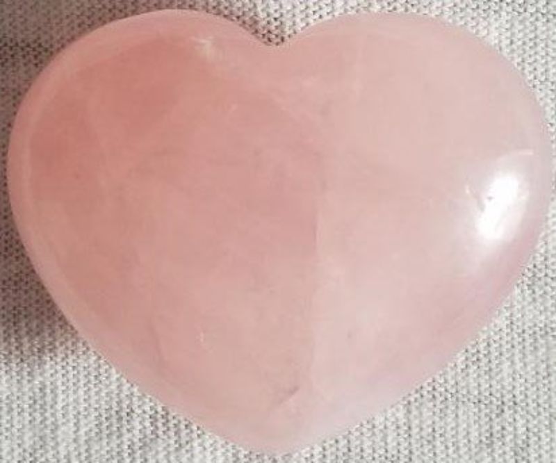 Crystal - Rose Quartz Heart (3cm)