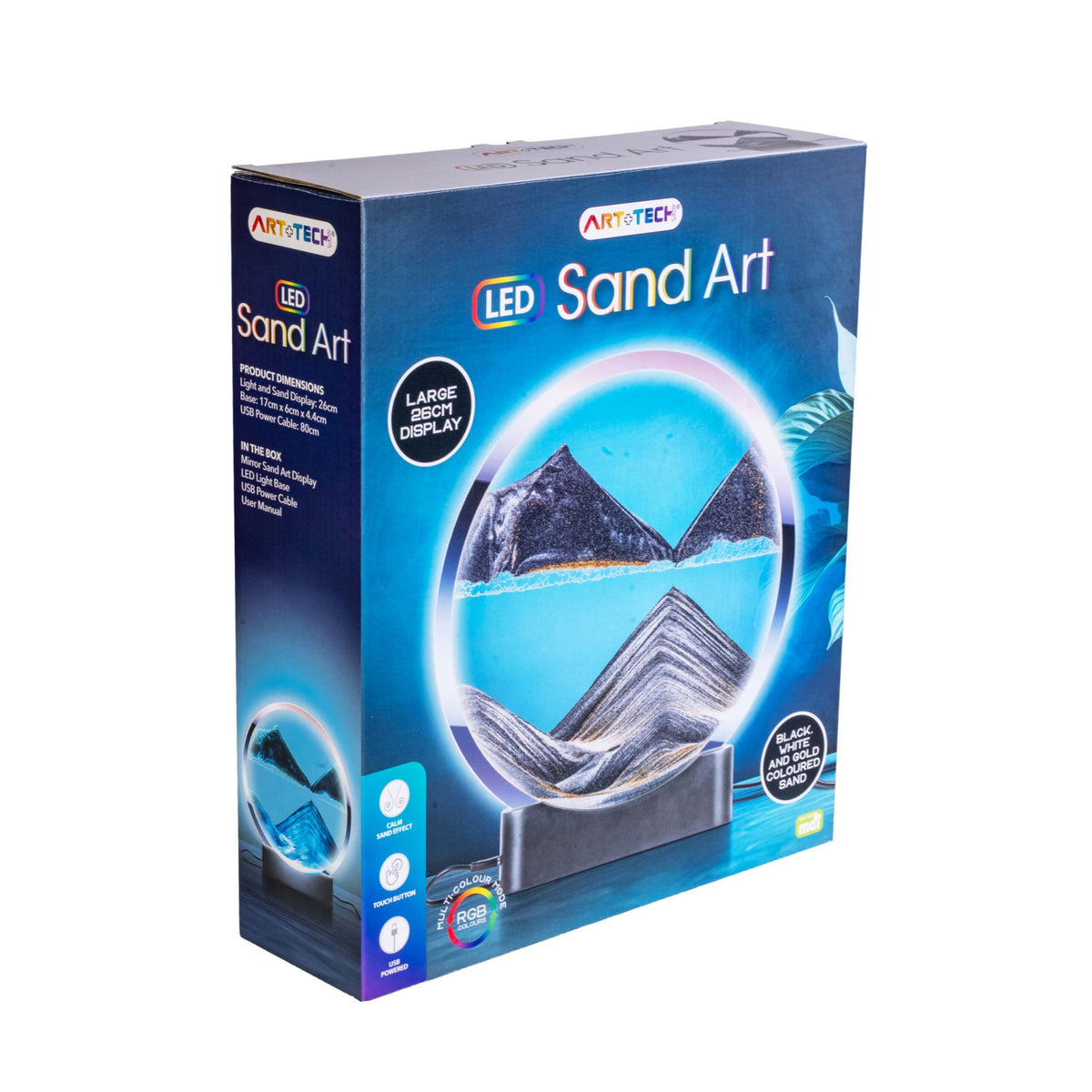 Large Black LED Sand Art Display