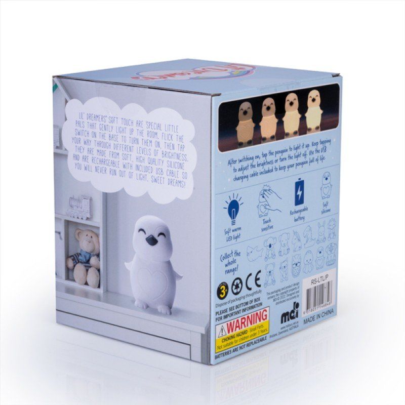 LED Light - Lil Dreamers Penguin Soft Touch (14cm)