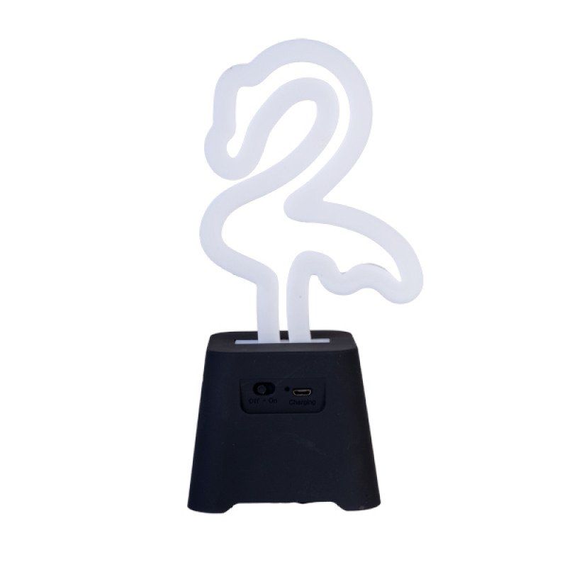 Neon Light Speaker - Flamingo (19.8cm)