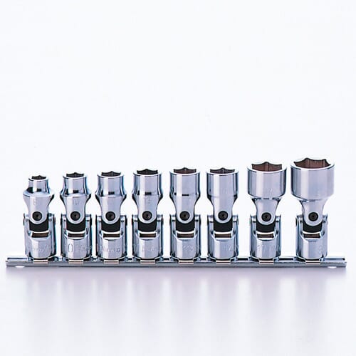 Koken RS3440M/8 Universal Socket Set On Rail 8pc 3/8"Dr 8-19mm