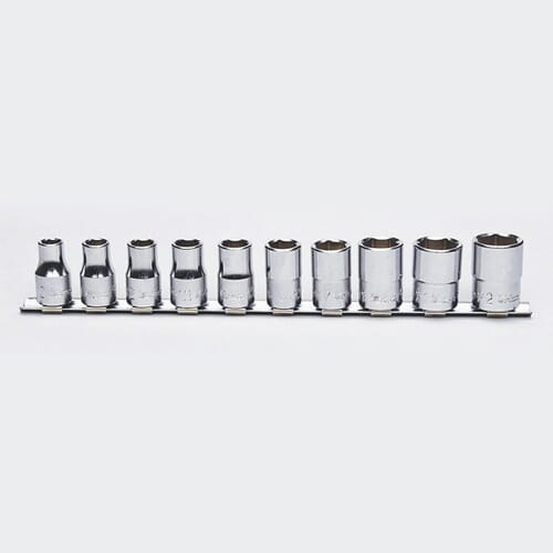 Koken RS4400M Socket Set On Rail 6pt 10pc 1/2 "Dr 10-22mm