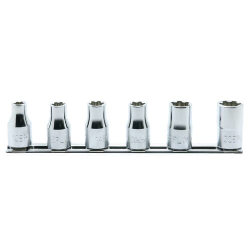 Koken RS4425 Internal Torx Plus EPL Socket Set On Rail 6pc 1/2"Dr 10EPL-20EPL