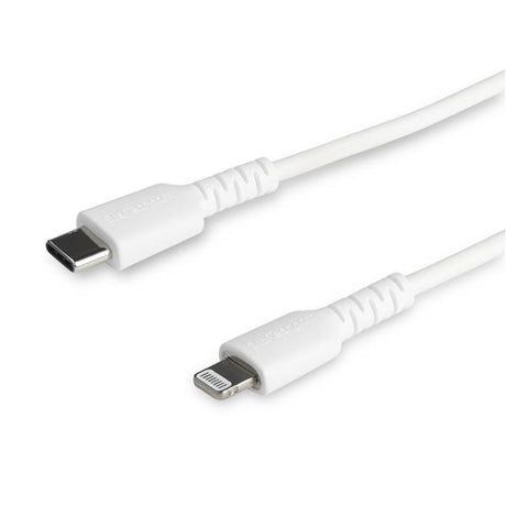 Durable 1m USB C to Lightning cable for fast charging iPhone & iPad, MFI certified with aramid fiber reinforcement.