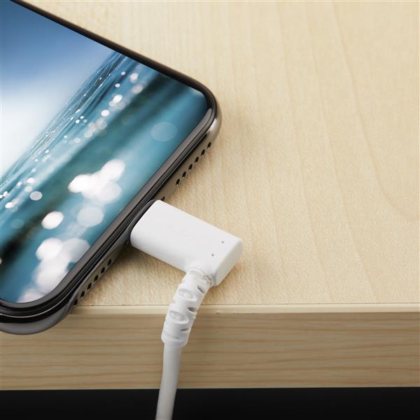 2m USB A to Lightning Cable Durable Right Angle Apple MFI Cord