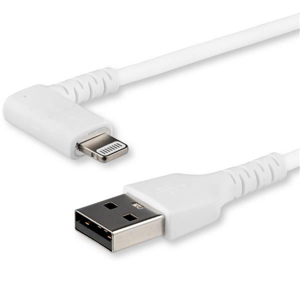 2m USB A to Lightning Cable Durable Right Angle Apple MFI Cord