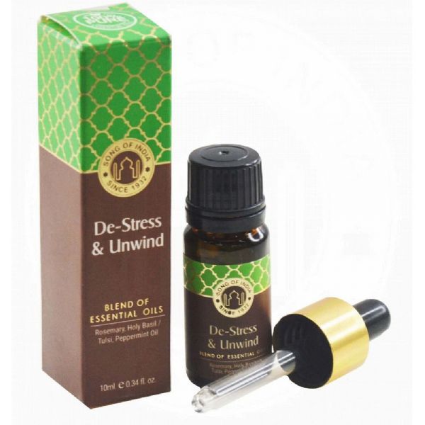 Essential Oil - De-Stress & Unwind Essential Oil 10ml with Dropper