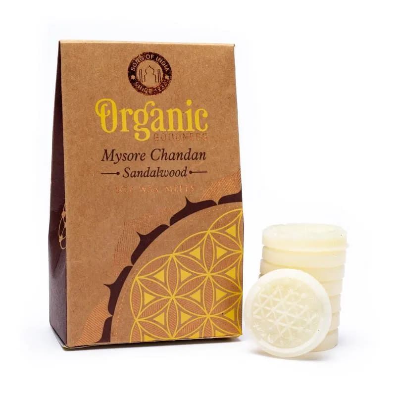 Aroma Oil - Set of 3 Wax Melt Mysore Chandan - Sandalwood 40gm Organic Goodness