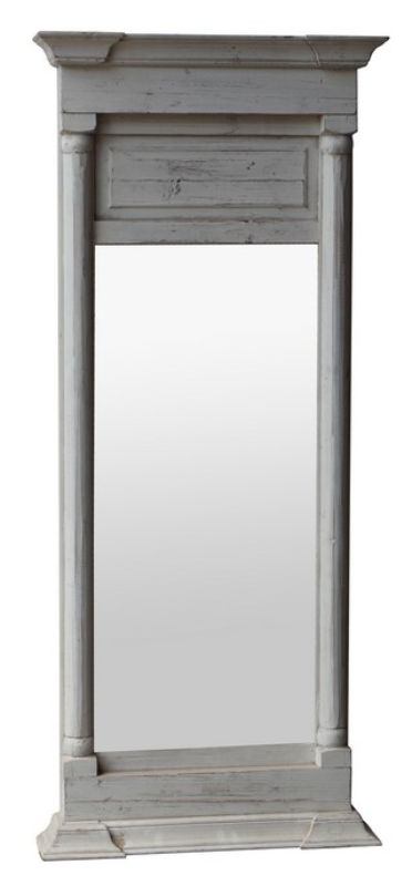 FOYER MIRROR - CREAM DISTRESS PINE (1.42m)