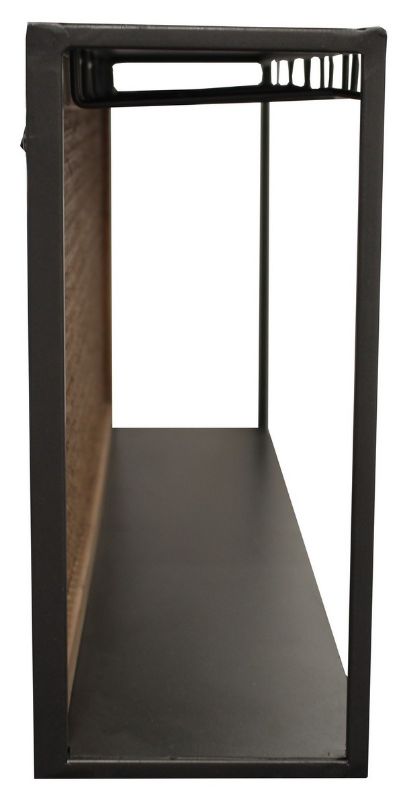 Rattan / Steel Wine Rack - Large