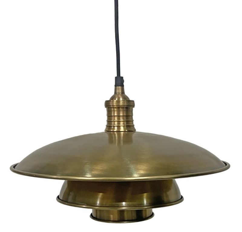 Hanging Pendant - Antique Brass - 355mm