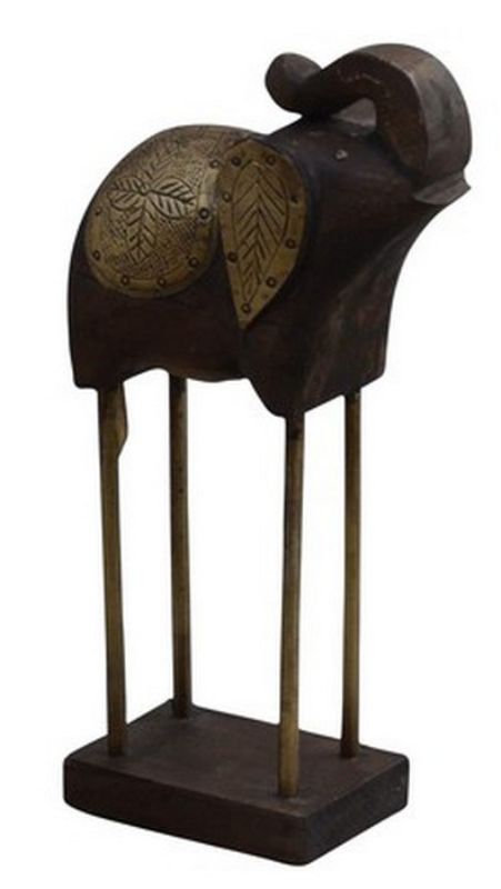 Ornament - Wooden Elephant (48cm)