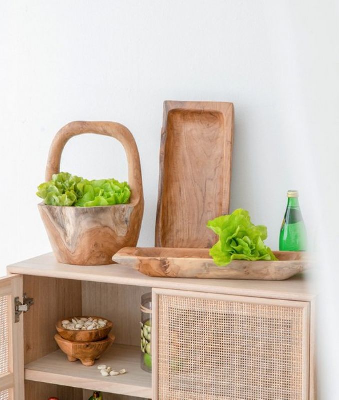 Teak Rect Tray