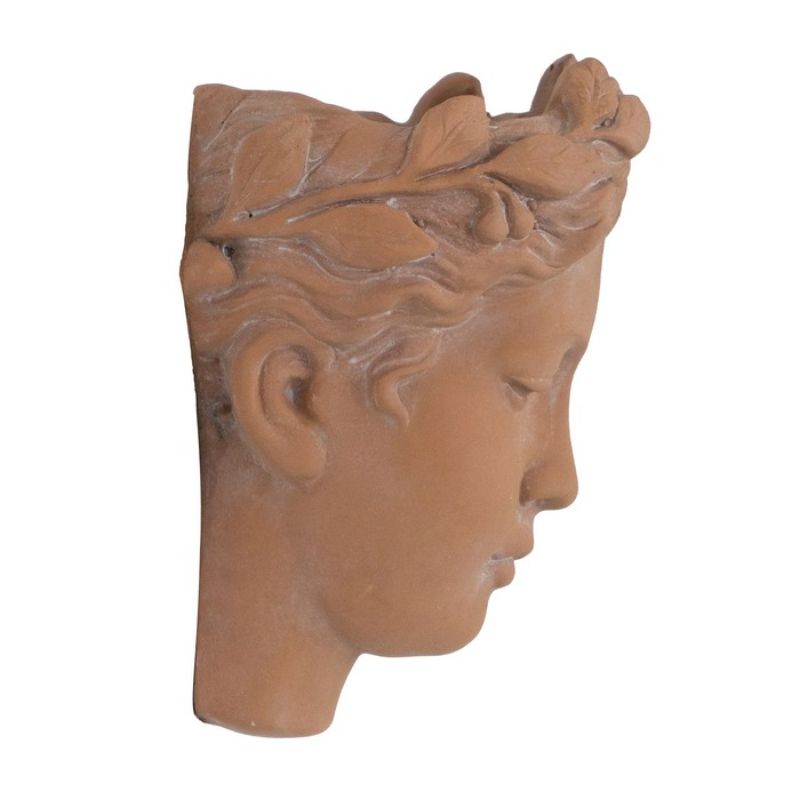 Terracotta Visage Head Planter - 22cm