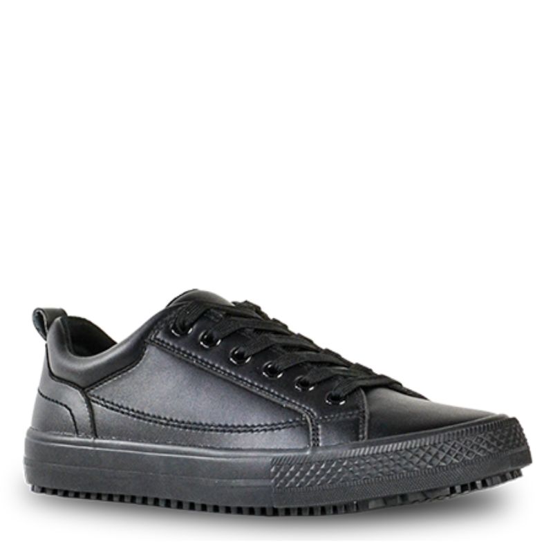 Lace Up Sneaker - Bata Raven Black (Size UK 9)
