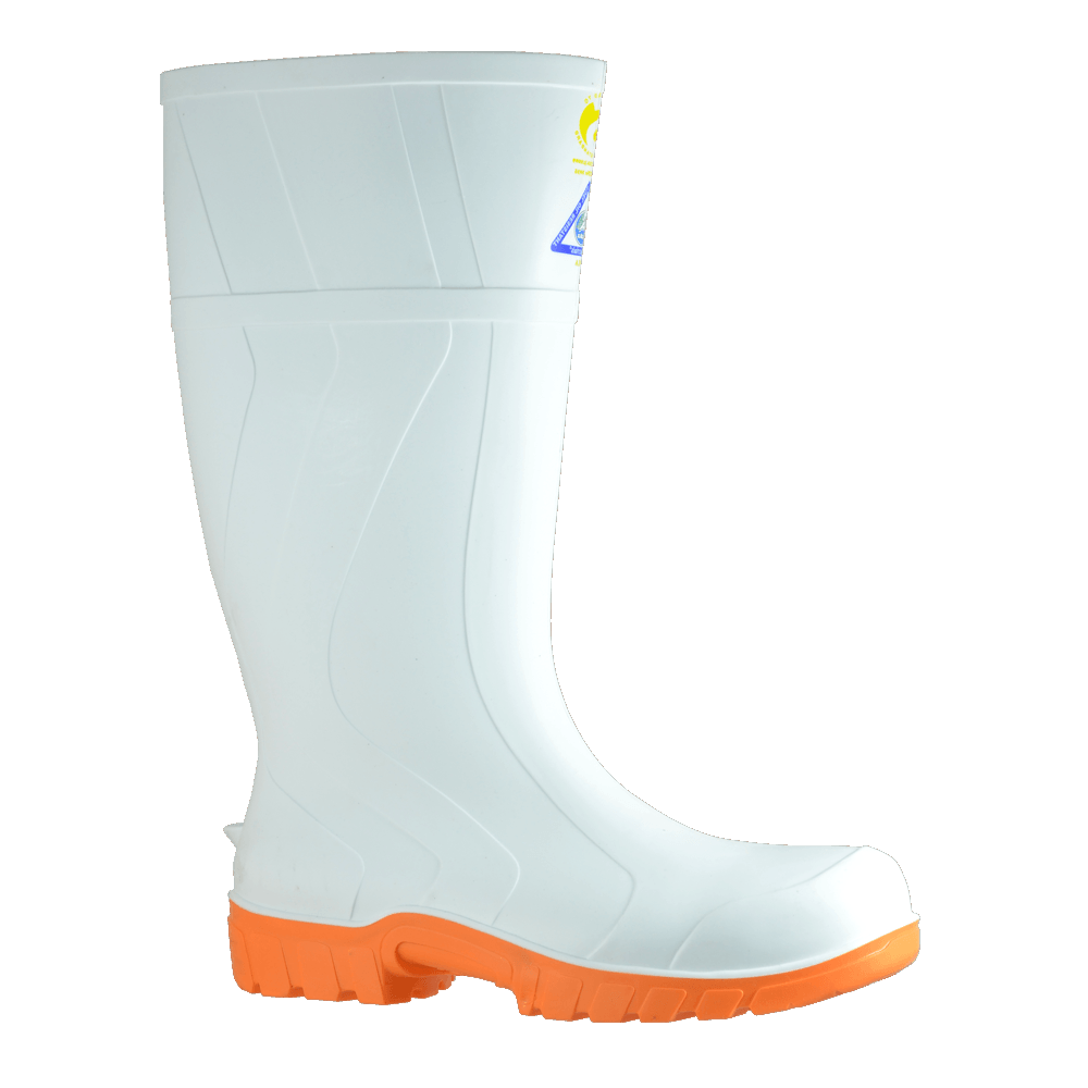 GumBoots - Bata Rigger White PVC 300mm Safety Boot (Size: 8)