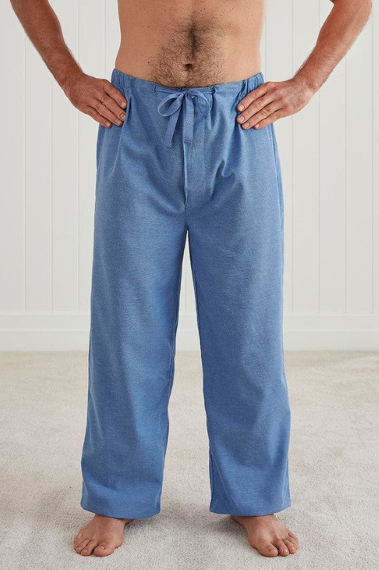 Comfortable small Theo PJ pants by BAKSANA with elastic waistband, side pockets, and crafted from eco-friendly materials.