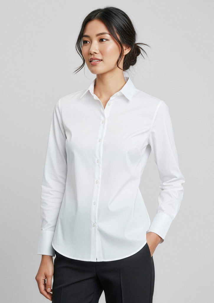 Camden Womens Long Sleeve Shirt - Black