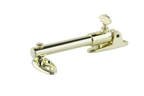 Short Telescopic Stay 90mm - Side Hung Windows - Brass Plated