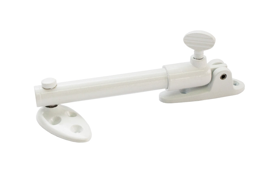 Short Telescopic Stay 90mm - Side Hung Windows - White Powder Coated