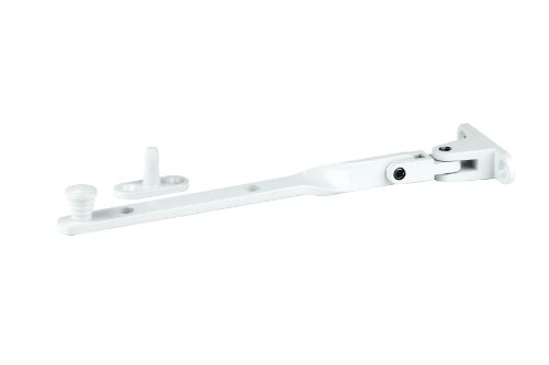Short Fanlight Stay 200mm - Top Hung Window - White Powder Coated