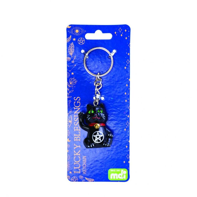 Keychain - Black Cat Pentacle (Set of 6)