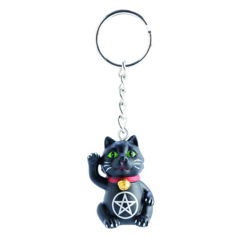 Keychain - Black Cat Pentacle (Set of 6)