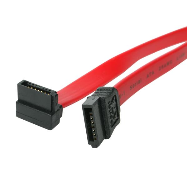 12-inch SATA to Right Angle cable for easy installation, supports 6Gbps data transfer, ideal for tight spaces.