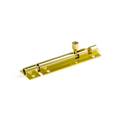 75mm Brass Plated Socket Bolt 25mm Wide - Polished Brass