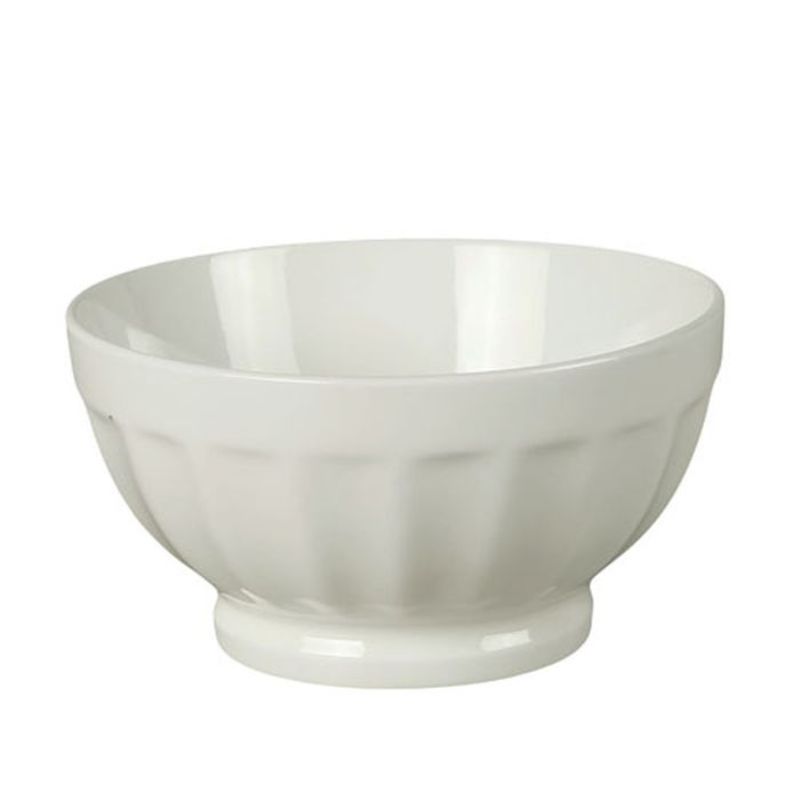 BOWL - BIA LATTE RIBBED WHITE (450ML) (Set of 4)