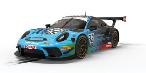 Scalextric Porsche 911 GT3 Redline '22 slot car, featuring detailed design and dynamic racing performance for thrilling home races.