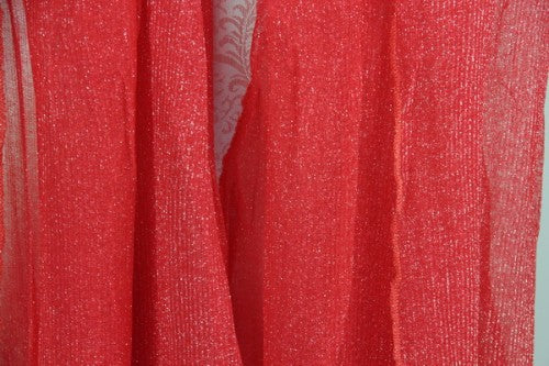 Soft Pleat Lurex - RED