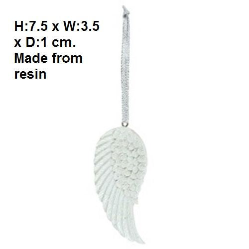 Single Angel Wing Glitter Hanger