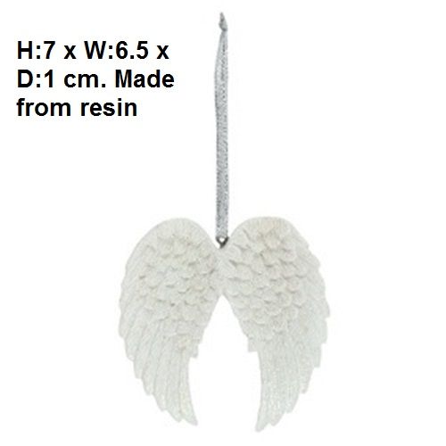 Double Angel Wing Glitter Hanger