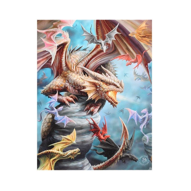 Canvas Print - Small Dragon Clan Canvas by Anne Stokes