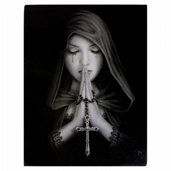 Canvas - Small Gothic Prayer by Anne Stokes
