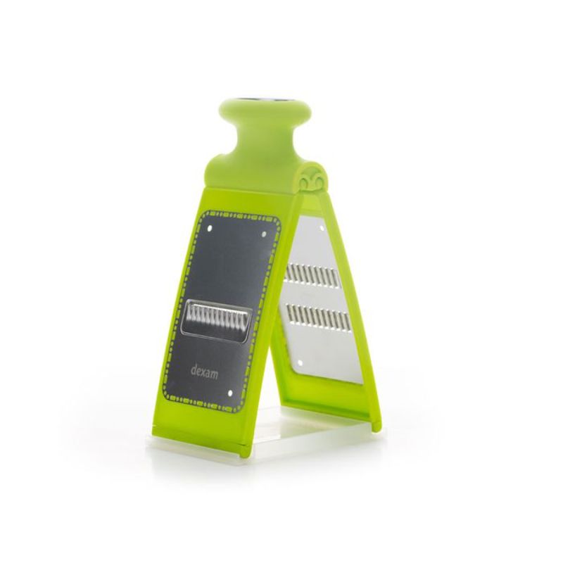 Dexam Potato Grate - Mate, versatile dual-sided grater for strips, crinkle slices, and effortless storage.