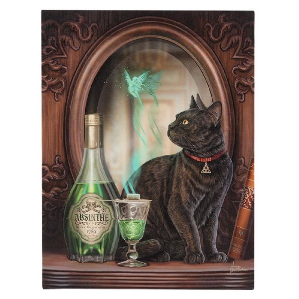 Small Absinthe Canvas Plaque