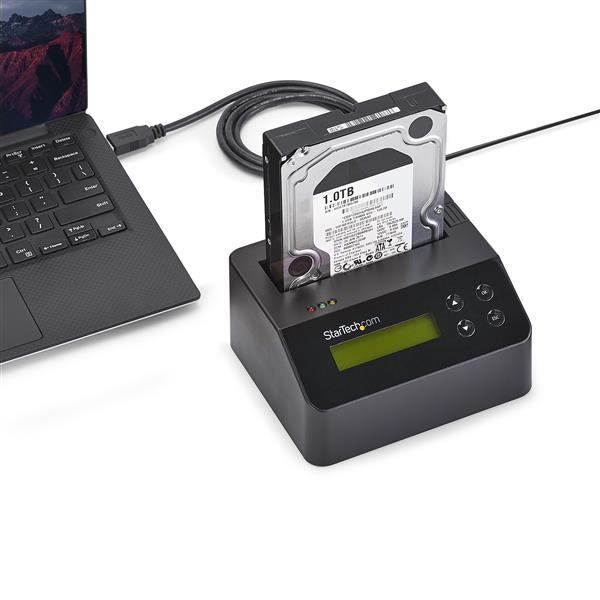 USB 3.0 Drive Eraser & Dock for securely wiping and managing 2.5/3.5in SATA SSD/HDD with multiple erase modes.