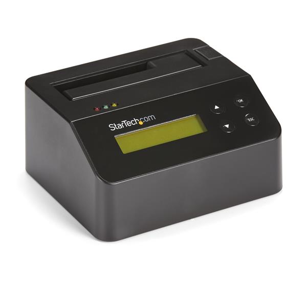 USB 3.0 Drive Eraser & Dock for secure data wiping of 2.5/3.5in SATA SSD/HDD with multiple erase modes and logging features.