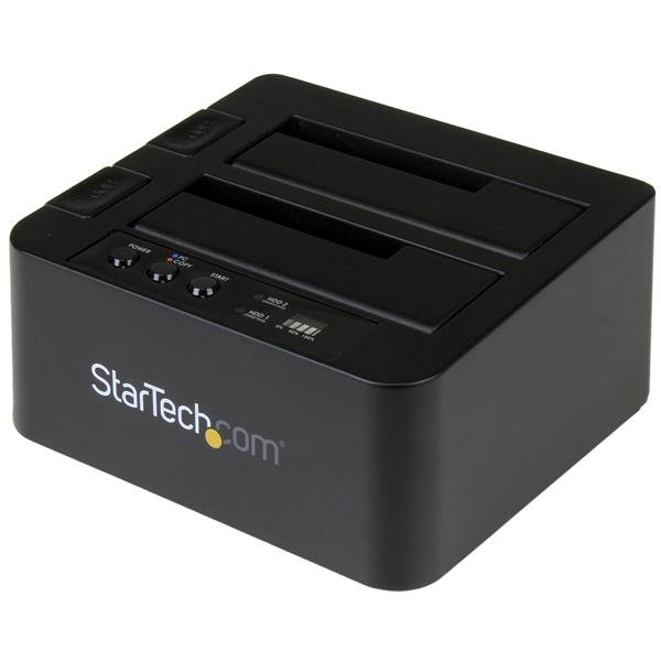 High-Speed USB 3.1 Duplicator Dock for 2.5" & 3.5" SATA SSD/HDD - Clone Drives Easily