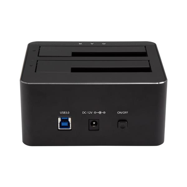 Dual-Bay SATA HDD Docking Station - USB 3.0 for 2 x 2.5/3.5" SSDs/HDDs - High-Speed Data Transfer