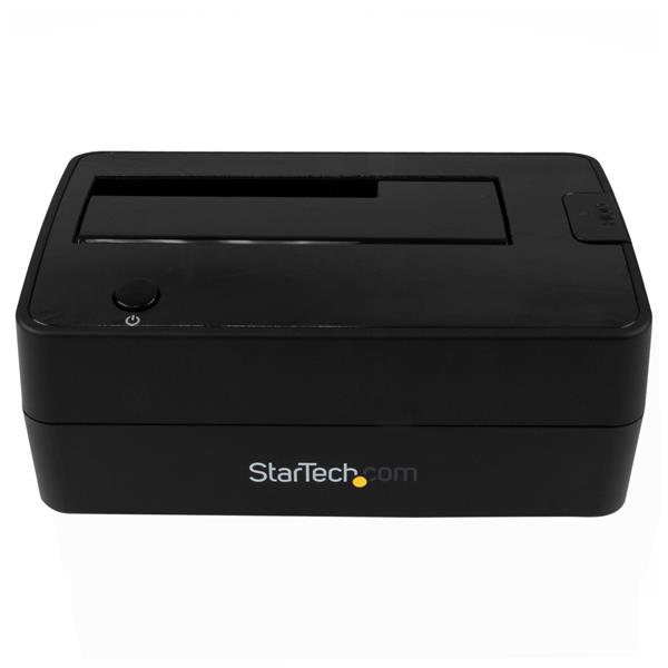 USB 3.1 single-bay dock for 2.5/3.5 SATA drives with 10Gbps data transfer, tool-free design, and HDD ejection button.