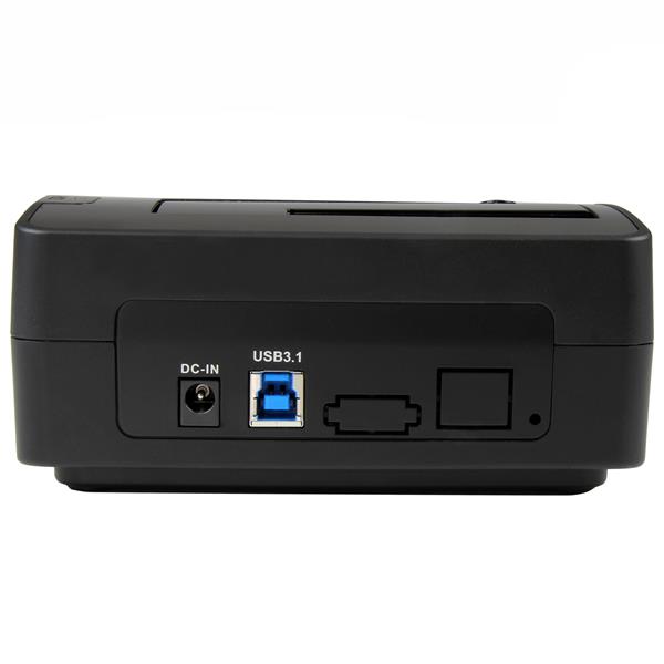 USB 3.1 Single-Bay Dock for 2.5/3.5 SATA SSD/HDD with 10Gbps transfer, tool-free design, supports up to 6TB.