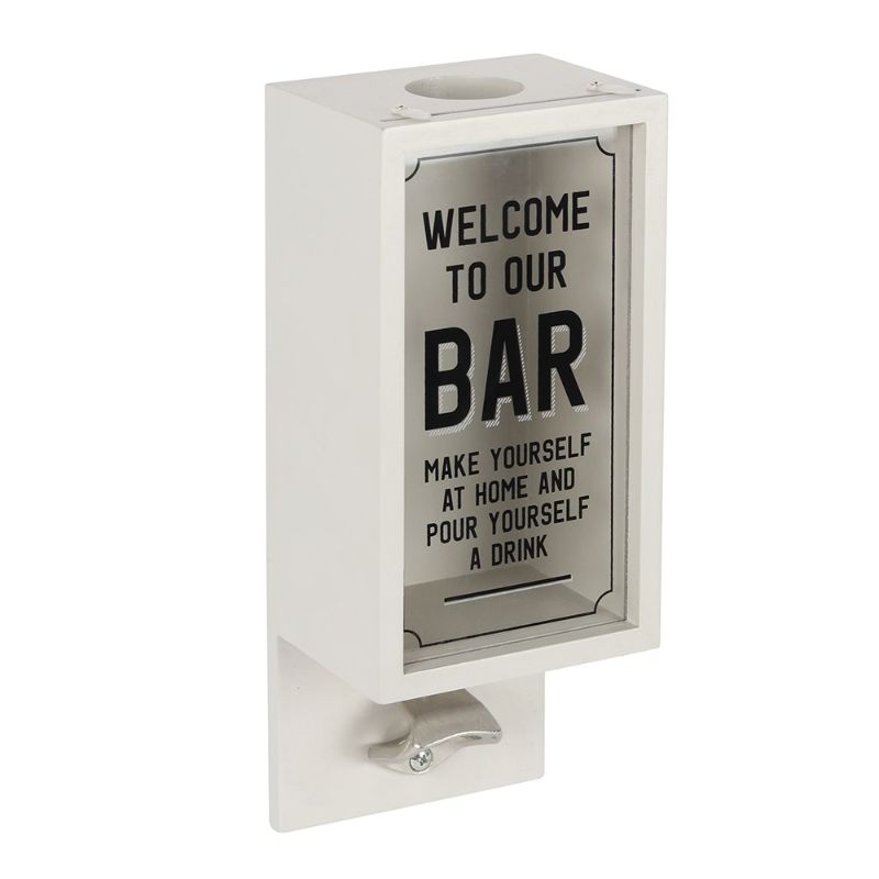 Garden Ornament - Grey Garden Bar Bottle Opener Plaque